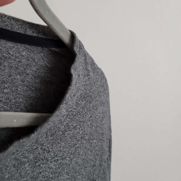 🍁 Rough Dress XL Gray Long Sleeve Casual V-Neck Shirt - Picture 5 of 7